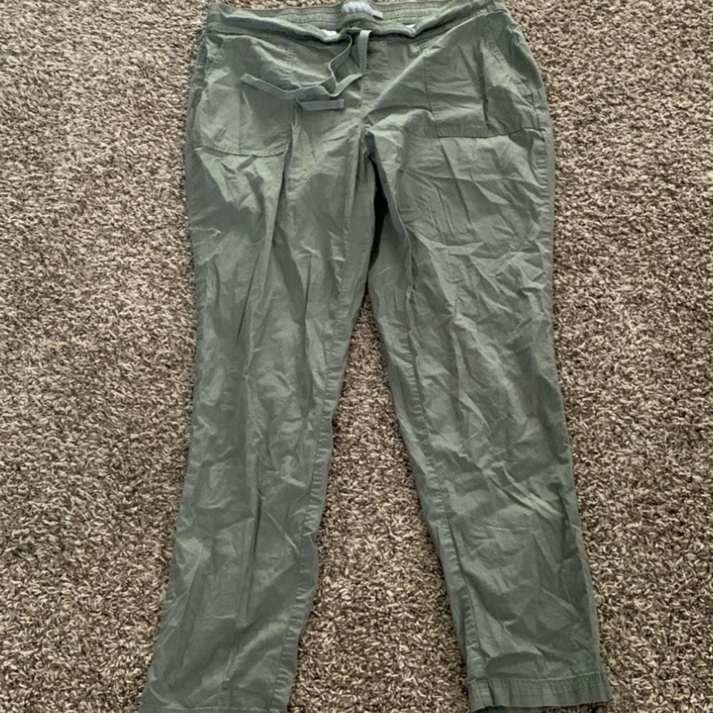torrid Olive Green Drawstring Casual Pants